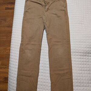L.L. Bean Tan Chinos Straight-Leg Pants